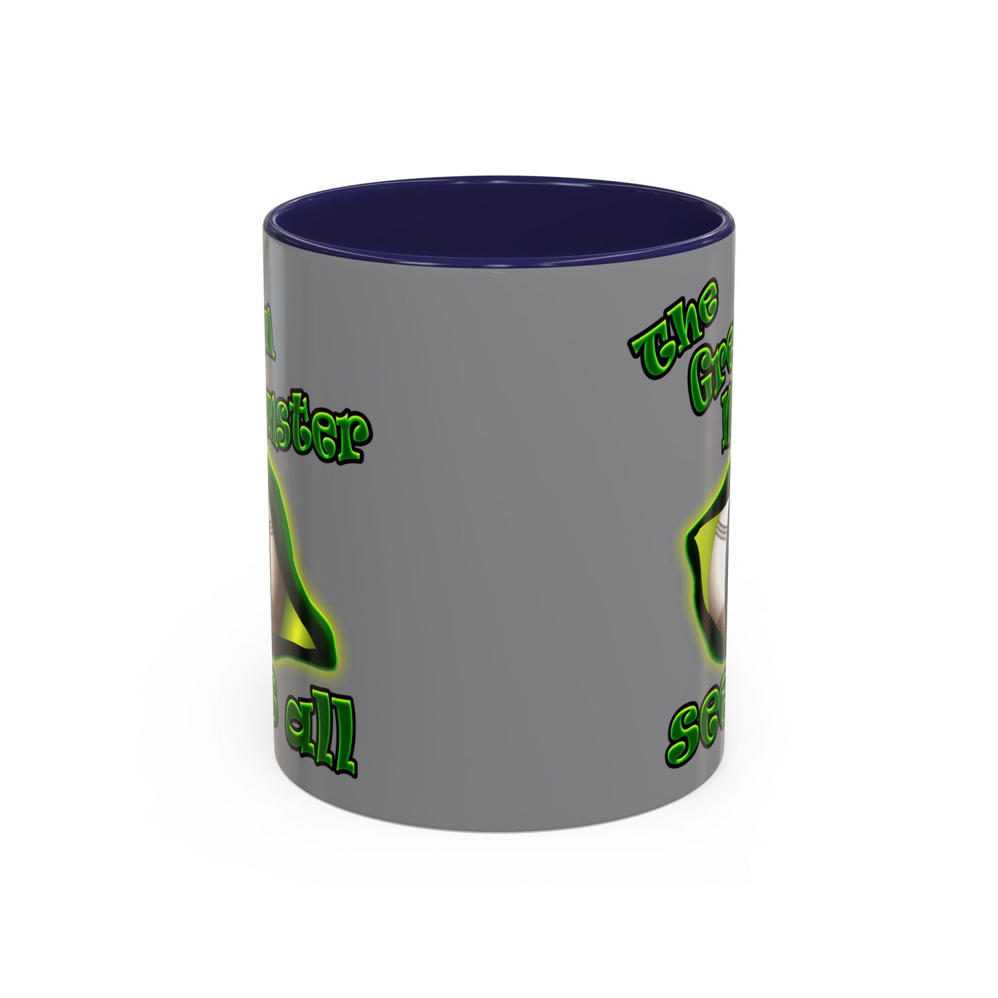 green monster - Accent Mug (grey)