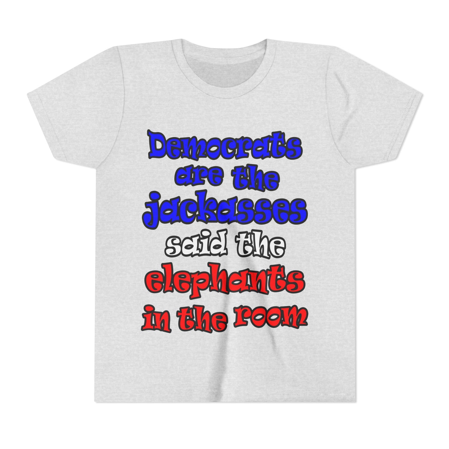 donkeys and elephants - Youth Short Sleeve Tee