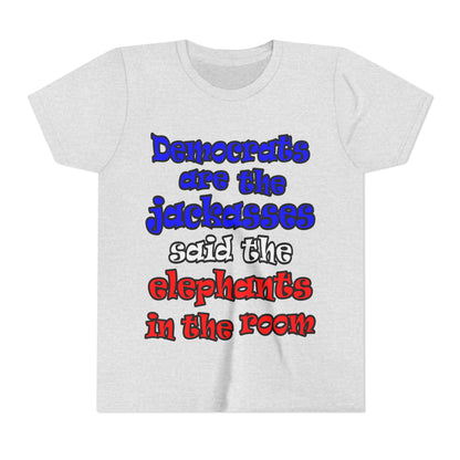 donkeys and elephants - Youth Short Sleeve Tee
