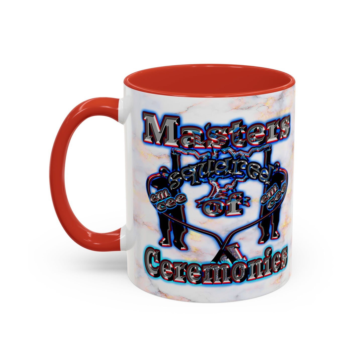 em cee squared - Accent Mug (white marble)