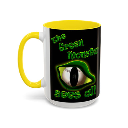 green monster - Accent Mug (black)