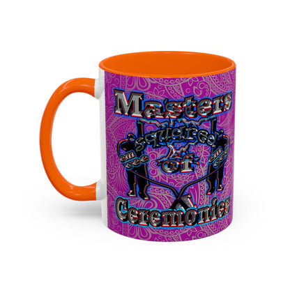 em cee squared - Accent Mug (pink swirl)