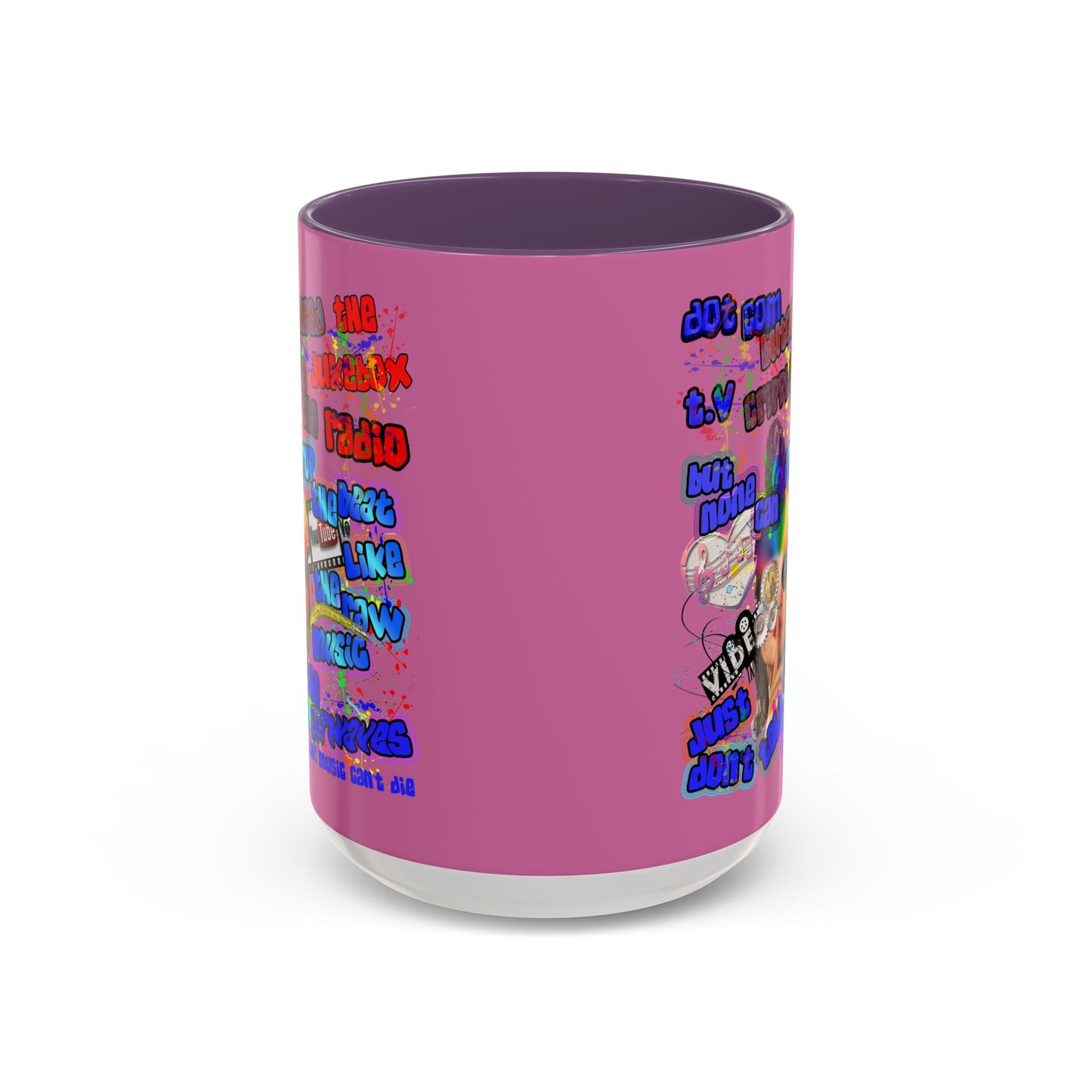 drop the beat - Accent Mug (light pink)