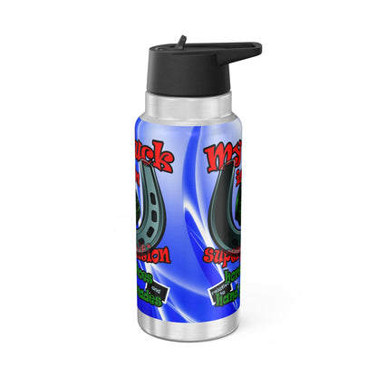 my luck - Gator Tumbler, 32oz  (blue-white wave)