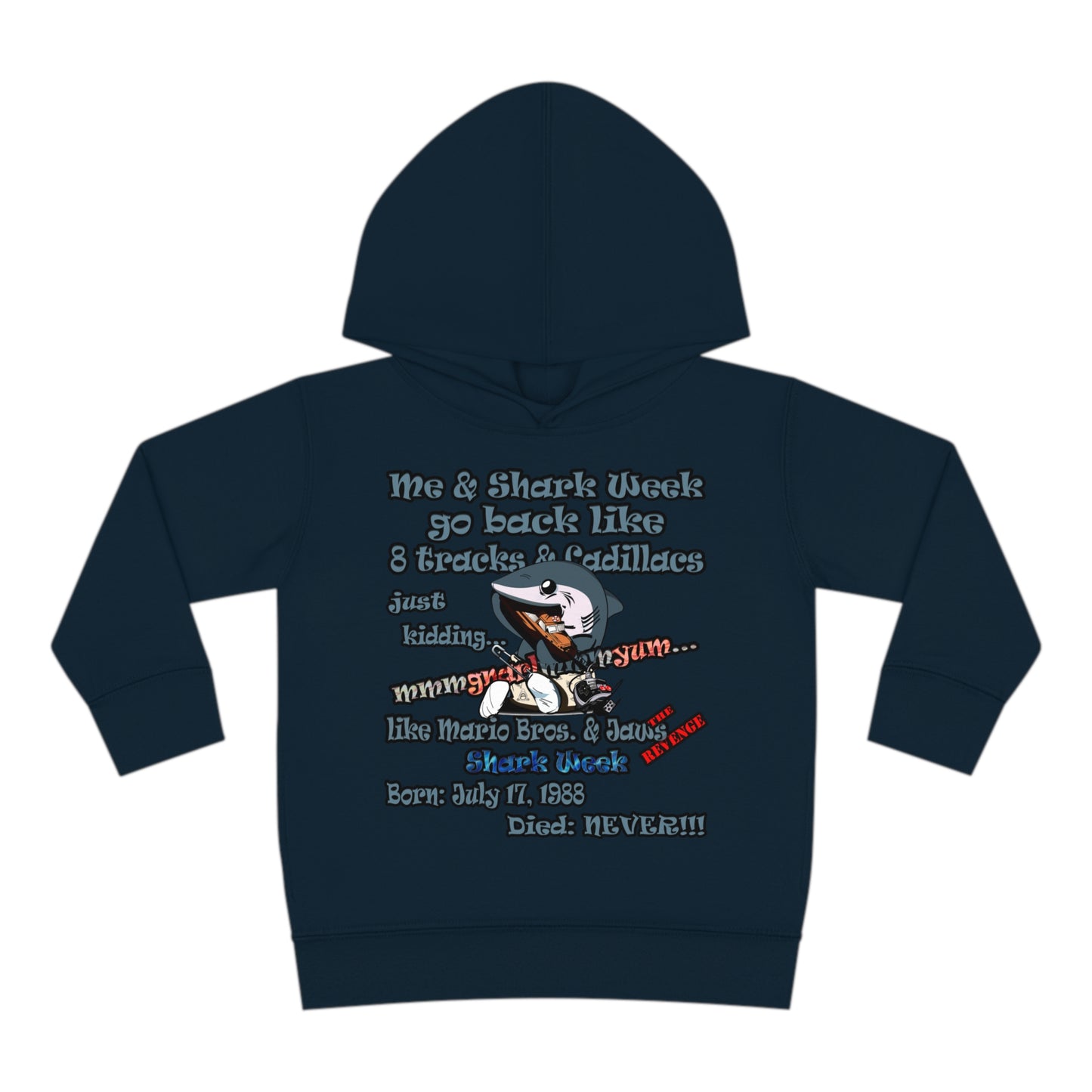 shark week - Toddler Pullover Fleece Hoodie