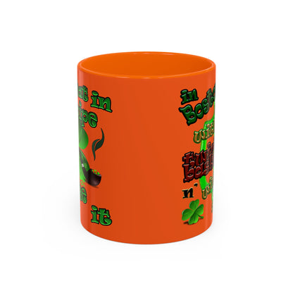 celtics logo - Accent Mug (orange)