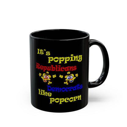 popping like popcorn - Black Mug (black)