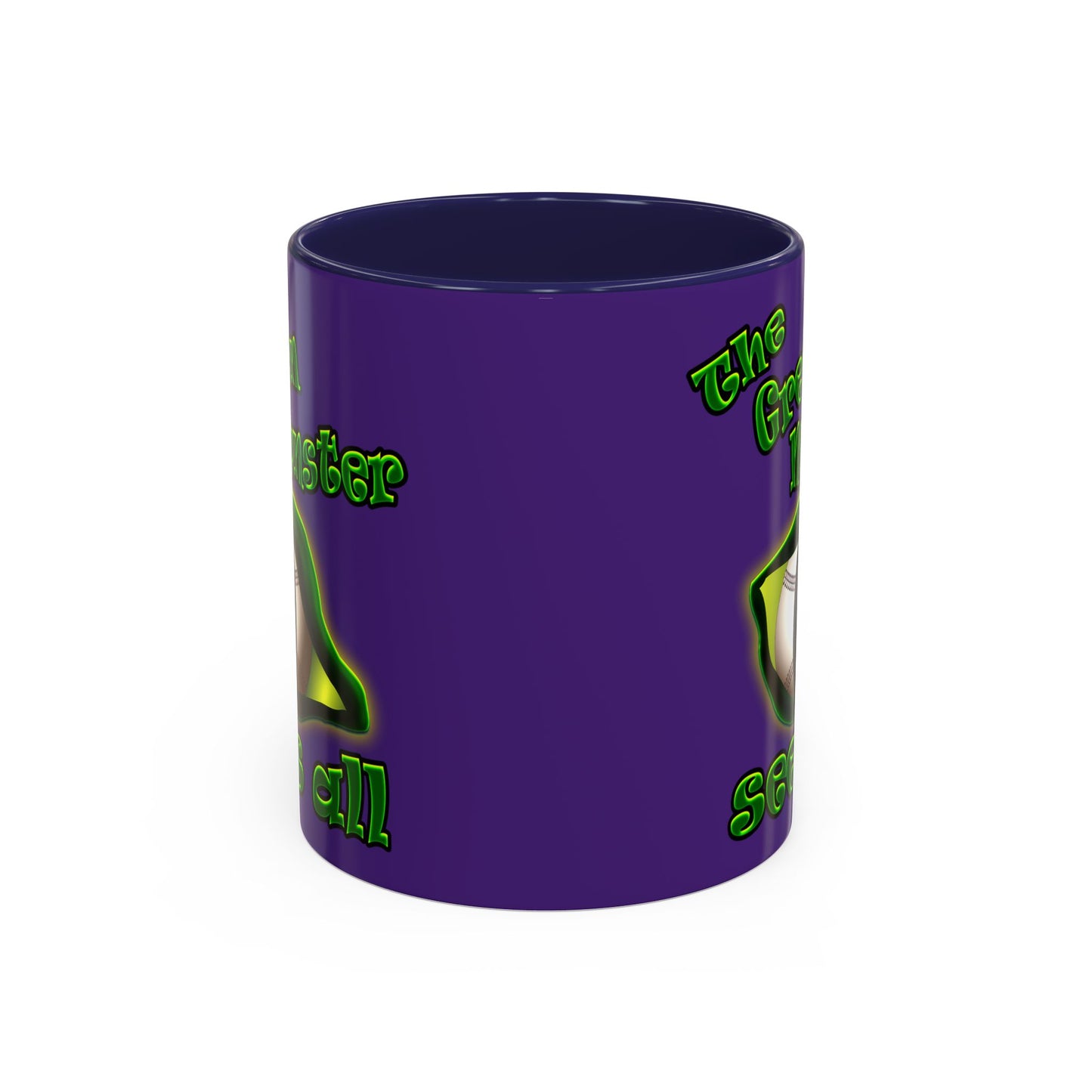 green monster - Accent Mug (purple)