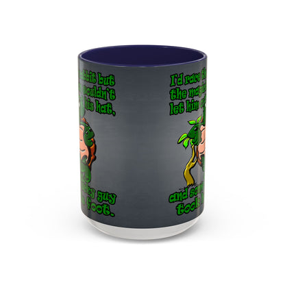 turtle race - Accent Mug (grey-light grey)