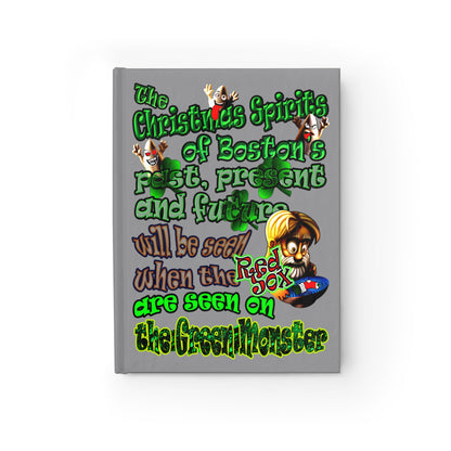 christmas spirits of boston - journal-lined (grey)