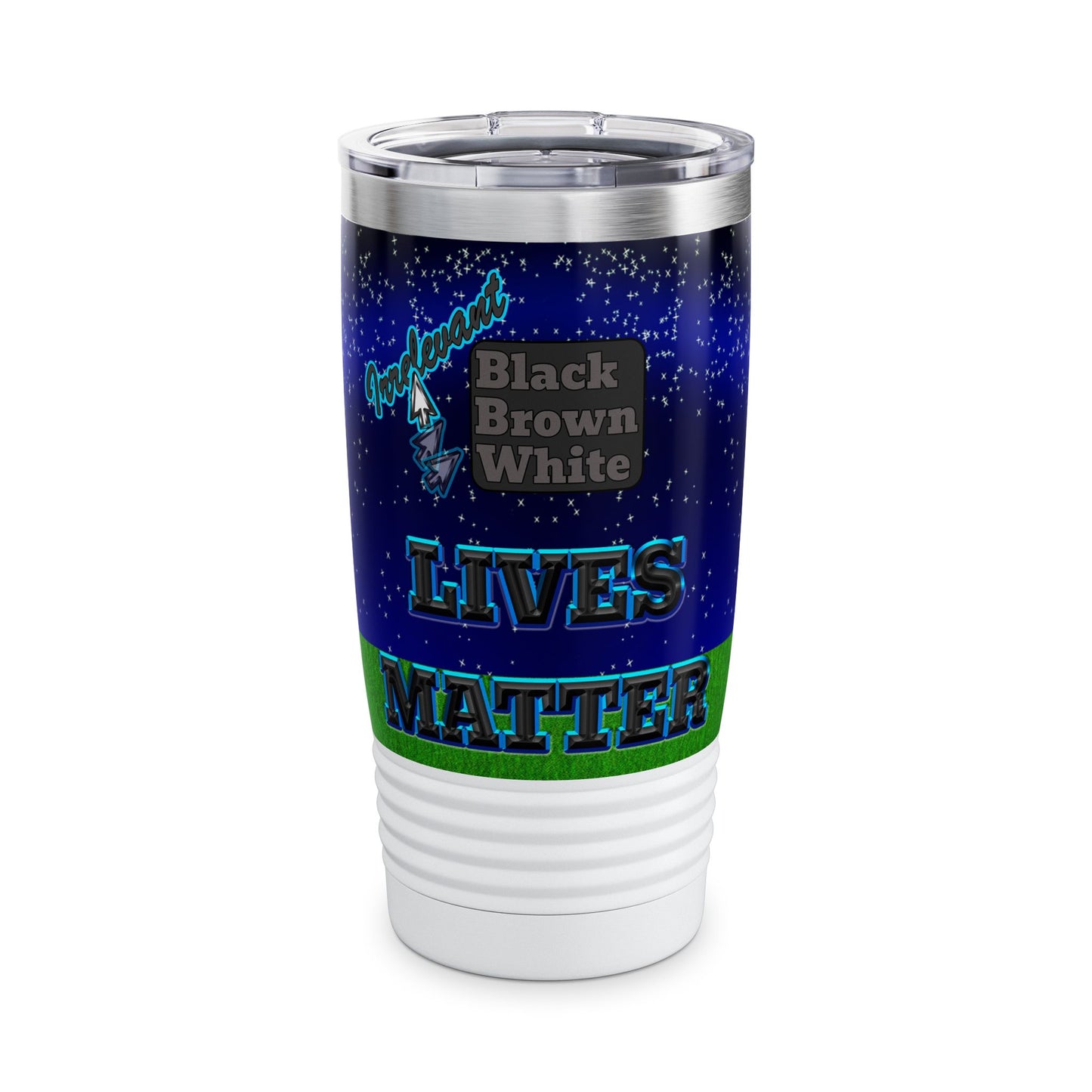 irrelevant - Ringneck Tumbler, 20oz ('snoops' background)