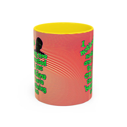 noticed you noticing - Accent Mug (yellow-orange wave)