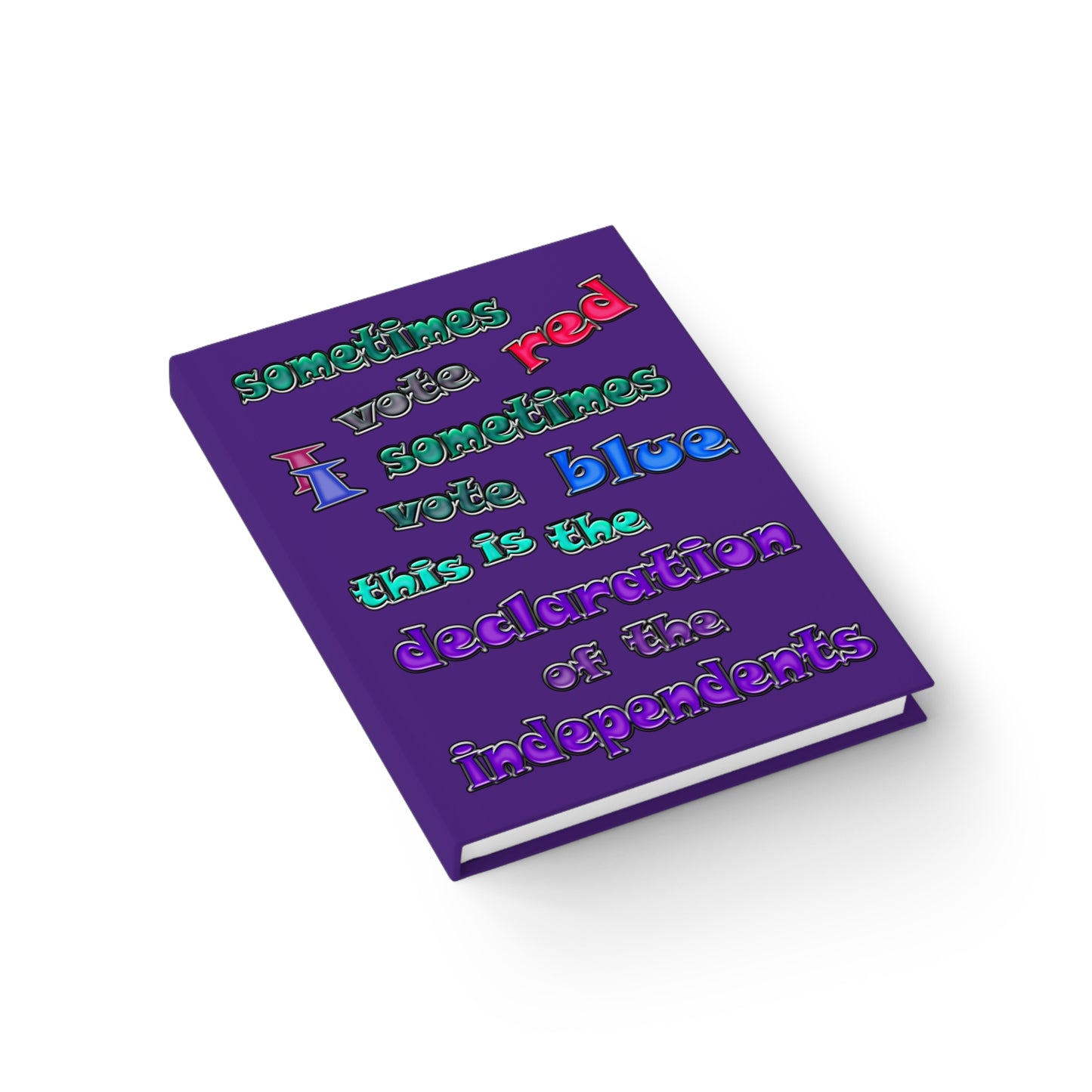declaration of the independents - journal-lined (purple)