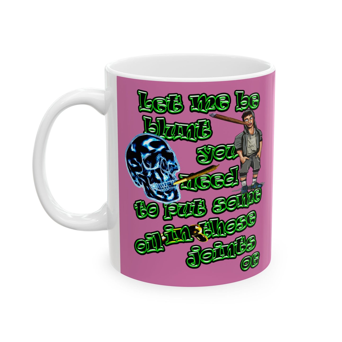 og - White Mug (light pink)