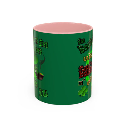 celtics logo - Accent Mug (dark green)