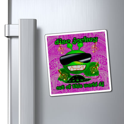 disc jockey - Magnets - (pink swirl)