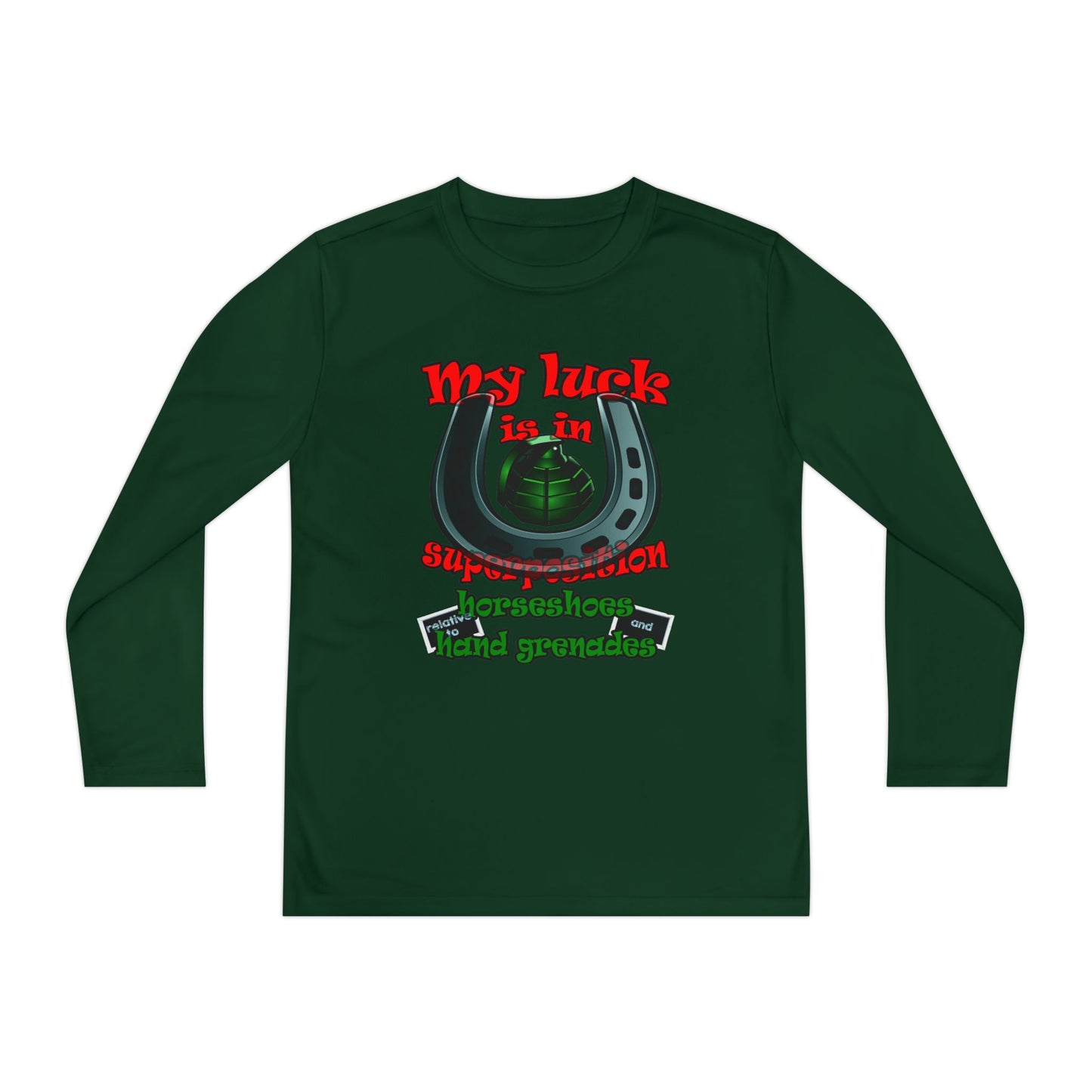my luck - Youth Long Sleeve Competitor Tee