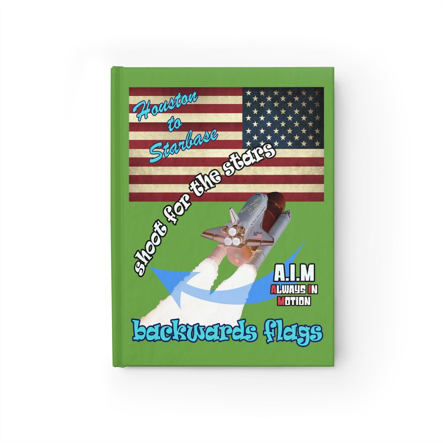 shoot for the stars - journal-blank (green)