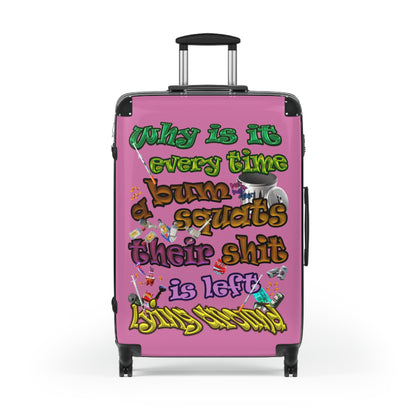 the bum's shit - Suitcase (light pink)