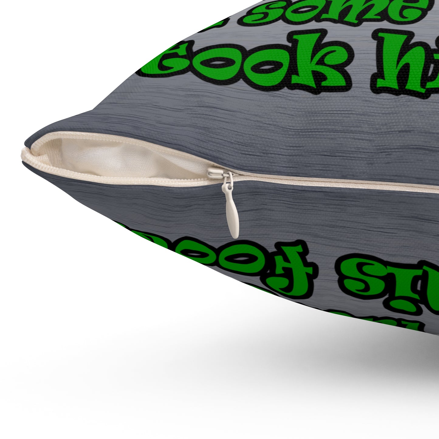 turtle race - Spun Polyester Square Pillow - (brushed nickel)