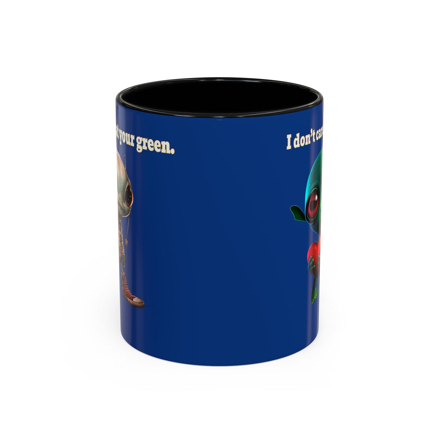 I don't care that your grey - Accent Mug (dark blue)
