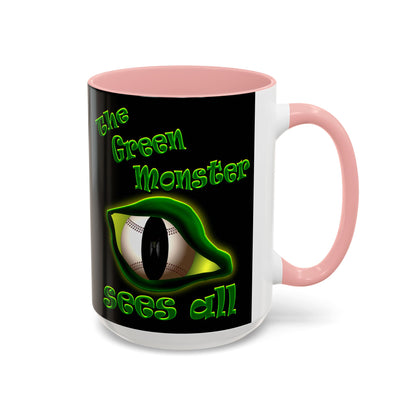 green monster - Accent Mug (black)
