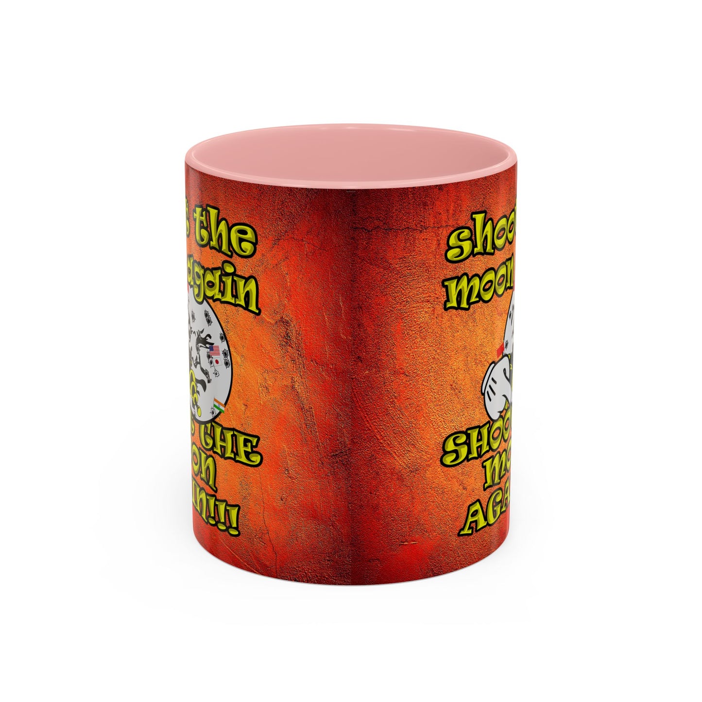 shoot the moon again - Accent Mug (burnt orange)