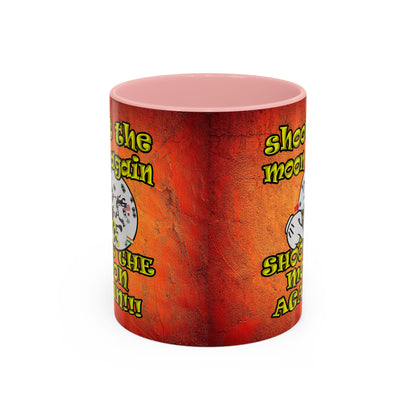 shoot the moon again - Accent Mug (burnt orange)