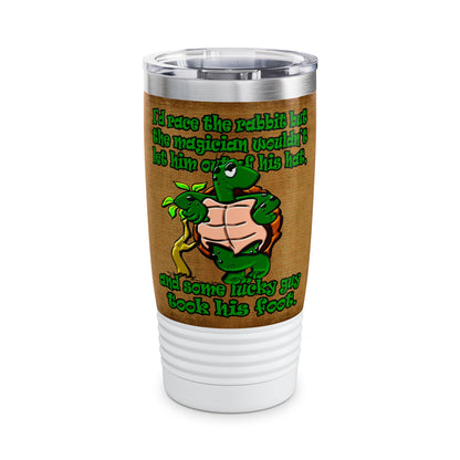 turtle race - Ringneck Tumbler, 20oz (brown papyrus)