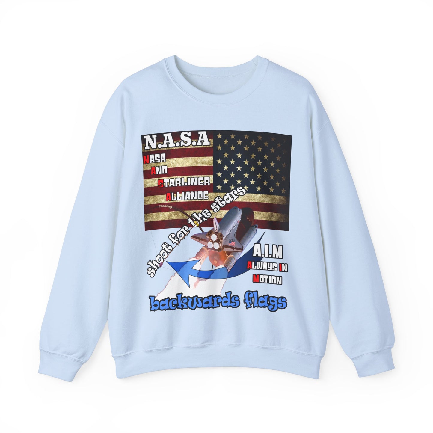 shoot for the stars(starliner) - Unisex Heavy Blend™ Crewneck Sweatshirt
