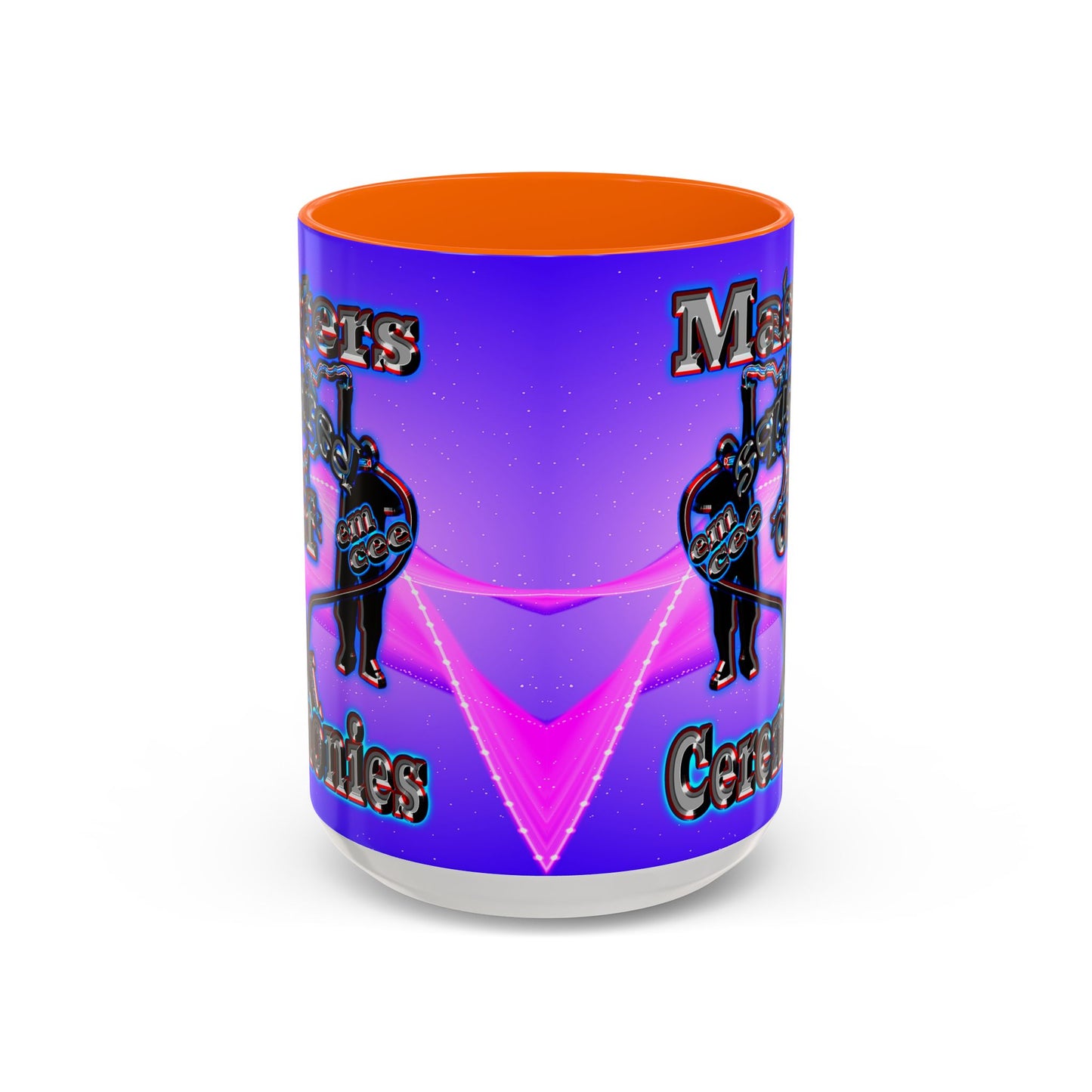 em cee squared - Accent Mug (purple-pink wave)