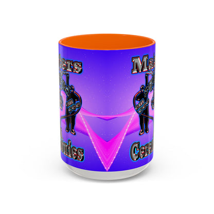 em cee squared - Accent Mug (purple-pink wave)