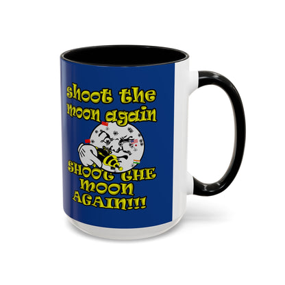 shoot the moon again - Accent Mug (dark blue)