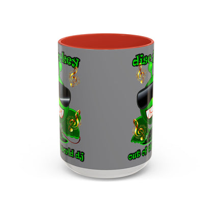 disc jockey - Accent Mug (grey)
