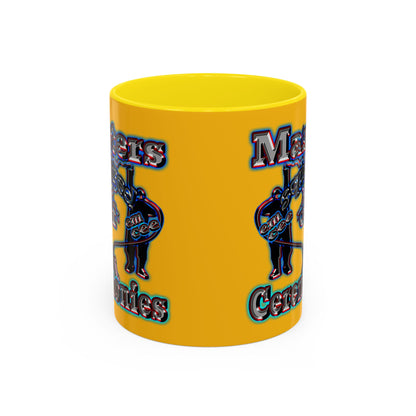 em cee squared - Accent Mug (yellow)