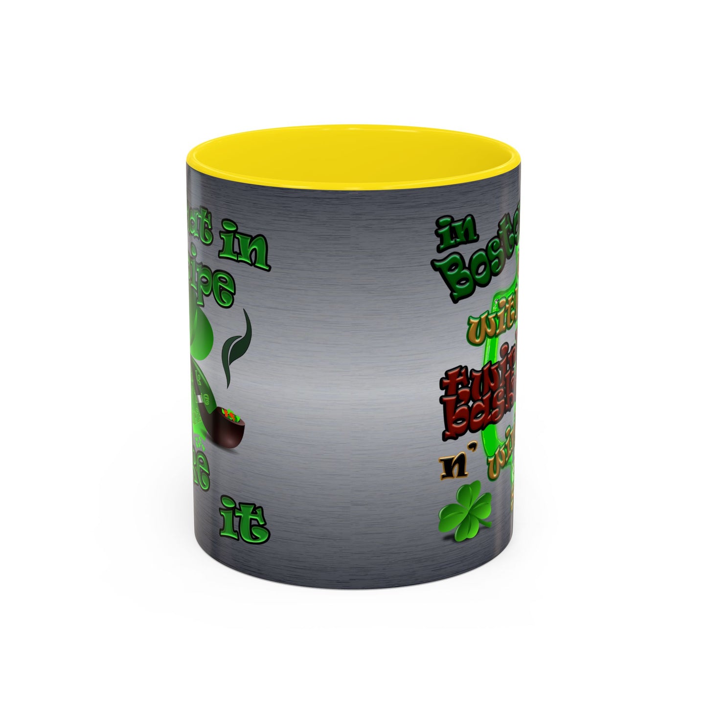 celtics logo - Accent Mug (brushed nickel)