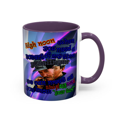 high noon - Accent Mug (grey-pink wave)