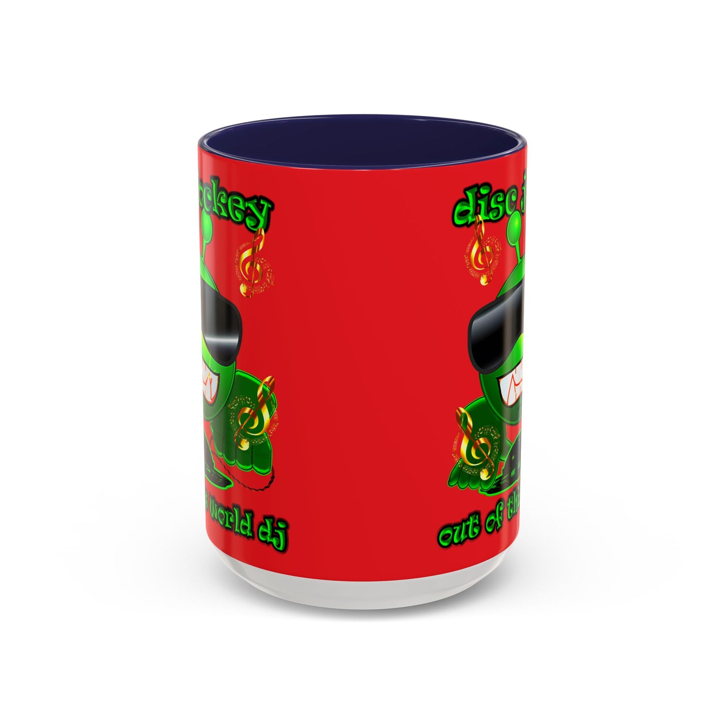 disc jockey - Accent Mug (red)