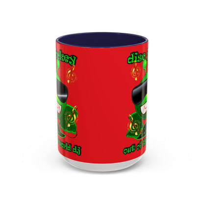 disc jockey - Accent Mug (red)