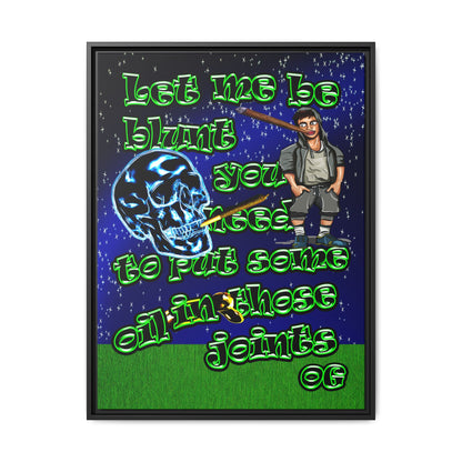 og - framed canvas art ('snoops' background)
