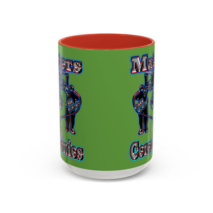 em cee squared - Accent Mug (green)