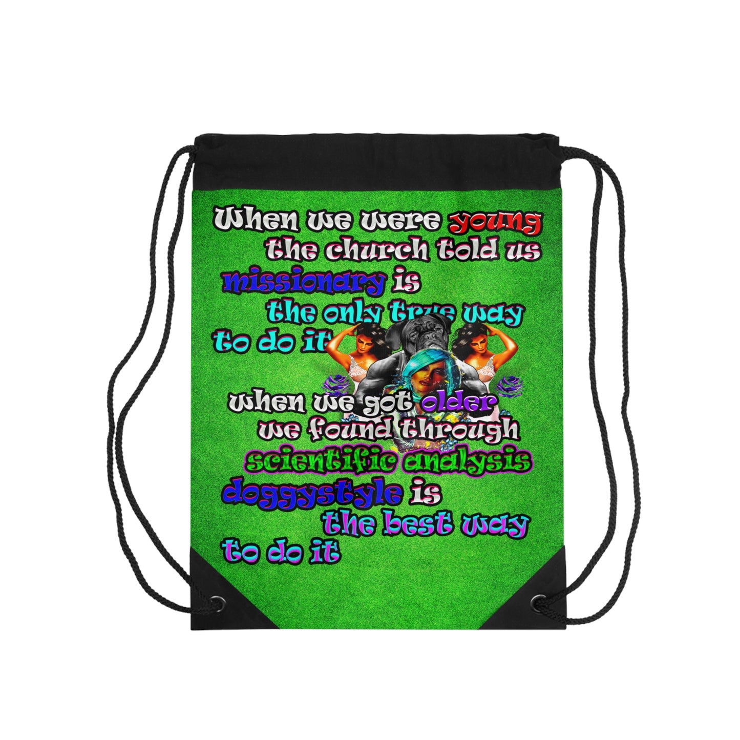 doggystyle - Drawstring Bag (green turf)