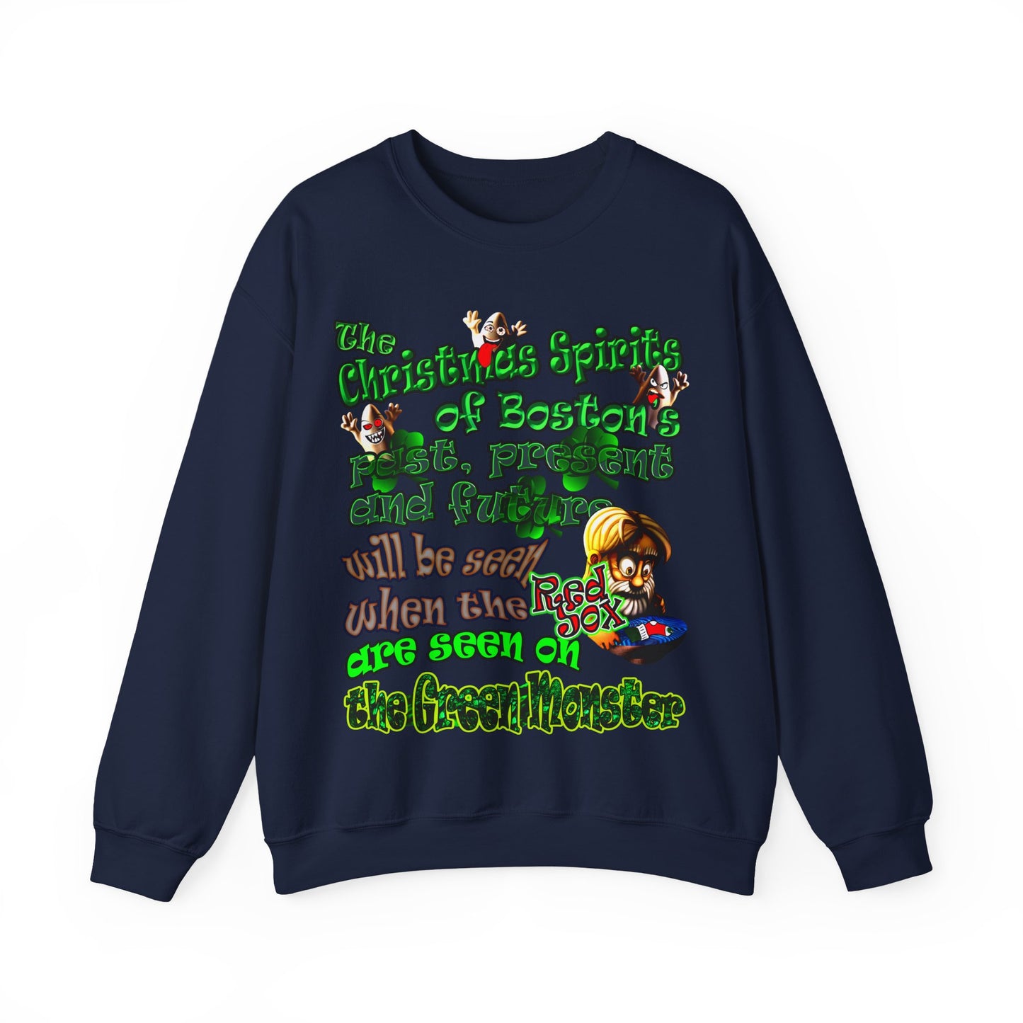 christmas spirits of boston - Unisex Heavy Blend™ Crewneck Sweatshirt