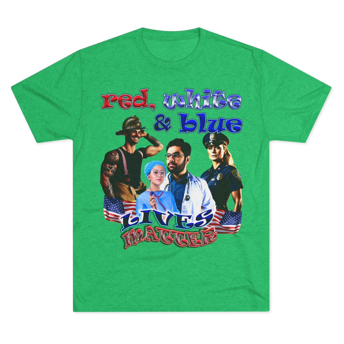 rw&b lives matter - Unisex Tri-Blend Crew Tee