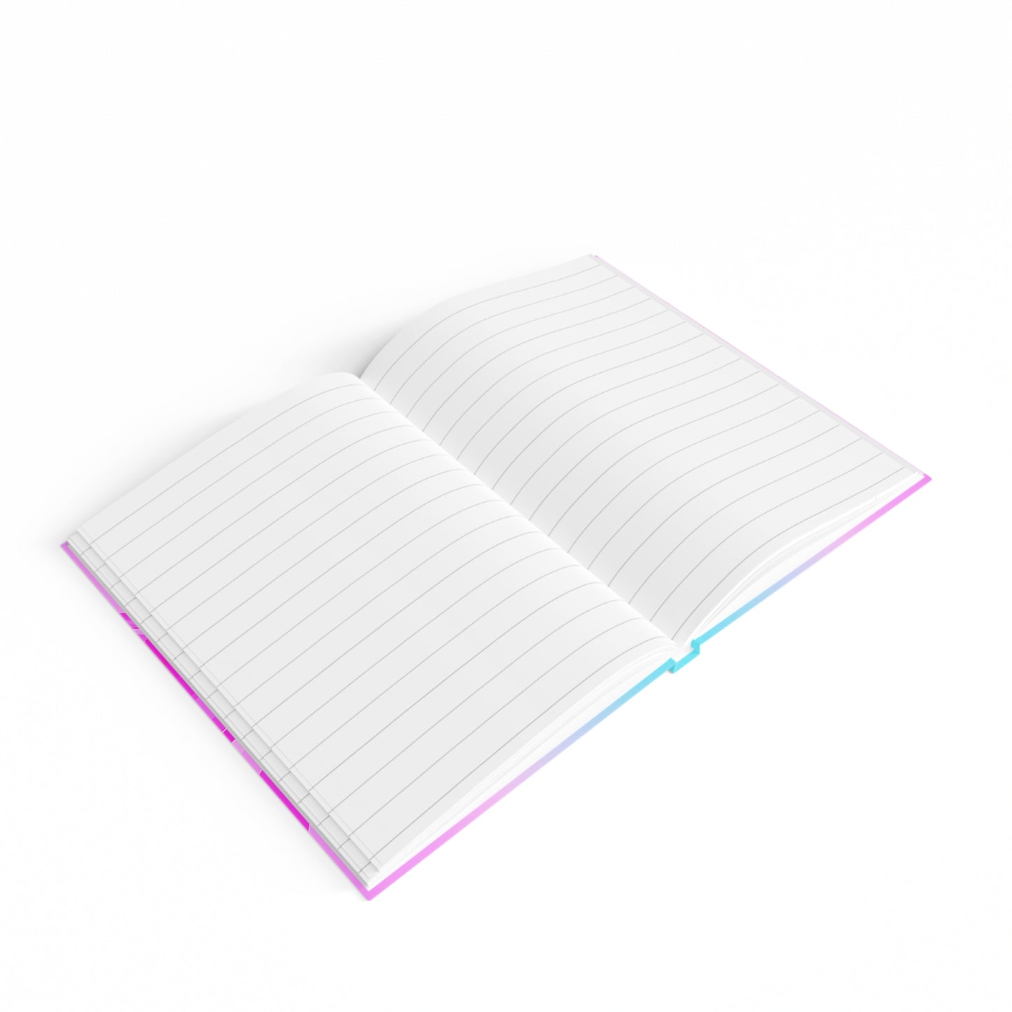 donkeys and elephants - journal-lined (light blue-pink wave)