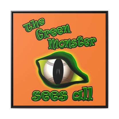 green monster - framed canvas art (crusta)