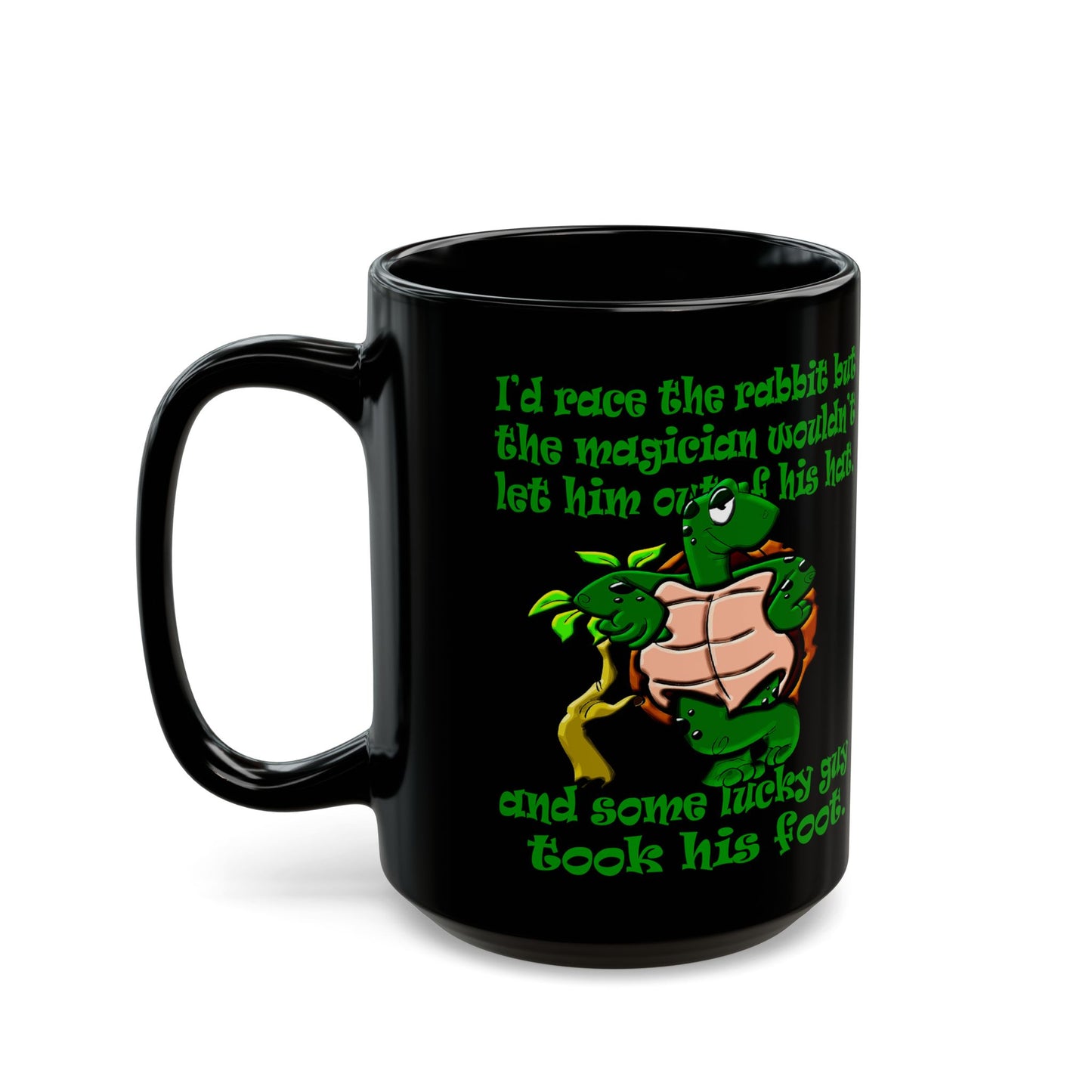 turtle race - Black Mug (black)