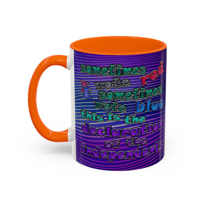 declaration of the independents - Accent Mug (purple wave)