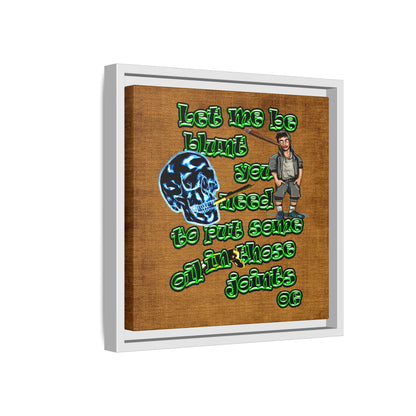og - framed canvas art (brown papyrus)