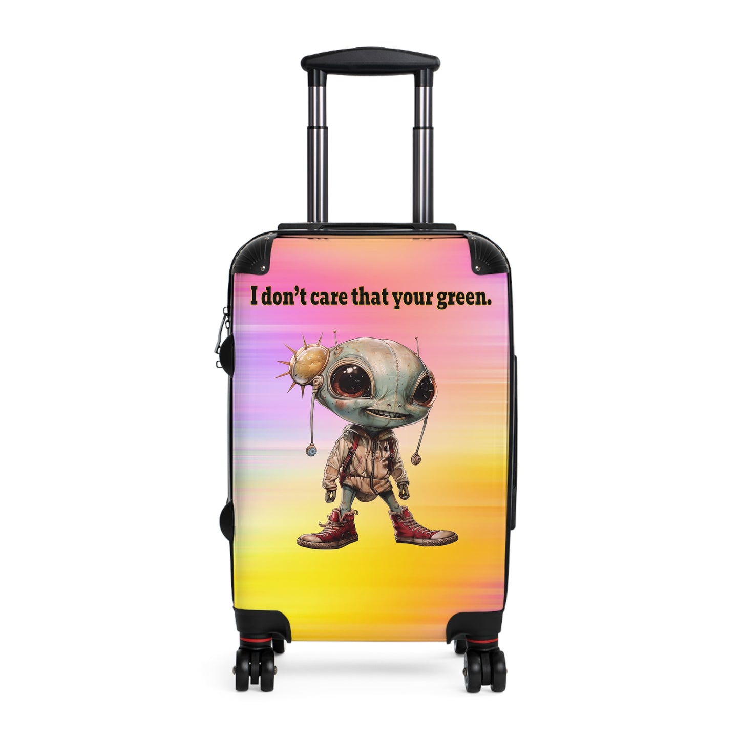 I don't care that your green - Suitcase (color blur)